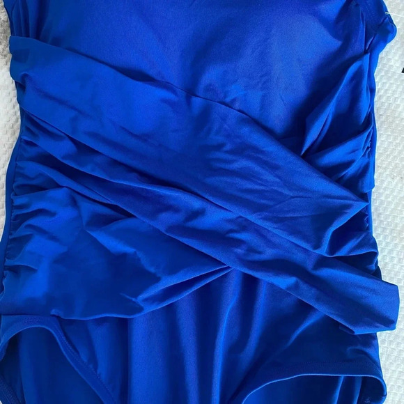 Jantzen Royal Blue One Piece Swimsuit Size 8 - Picture 10 of 15